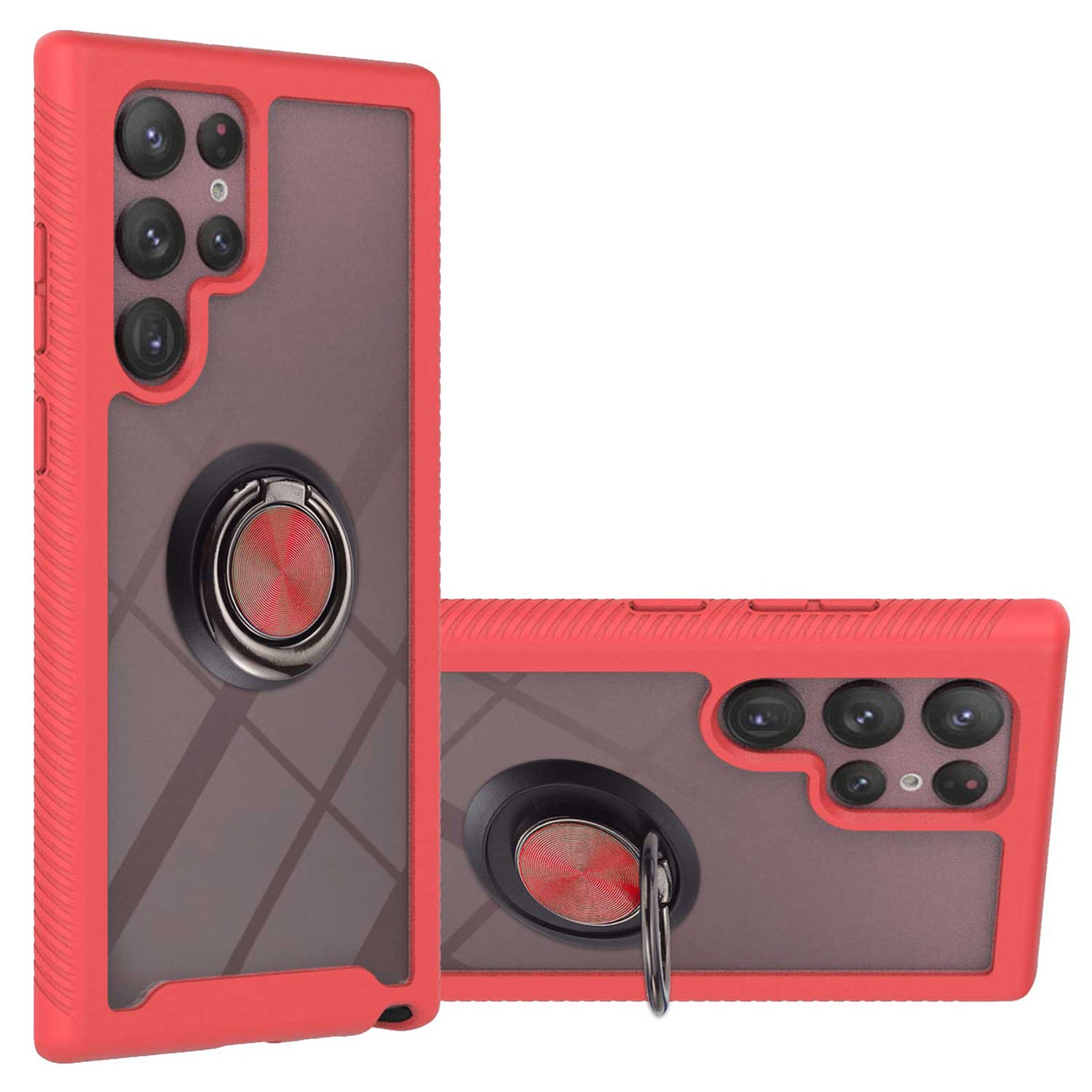 YB PC Series-5 For Samsung Galaxy S23 Ultra PC TPU Detachable 2-in-1 Phone Case Ring Kickstand Cover YB PC Series-5 For Samsung Galaxy S23 Ultra PC TPU Detachable 2-in-1 Phone Case Ring Kickstand Cover